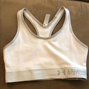 White Under Armour Sports Bra